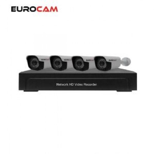 EUROCAM EC-İP SET 1004 4 KAMERALI POE NVR SET