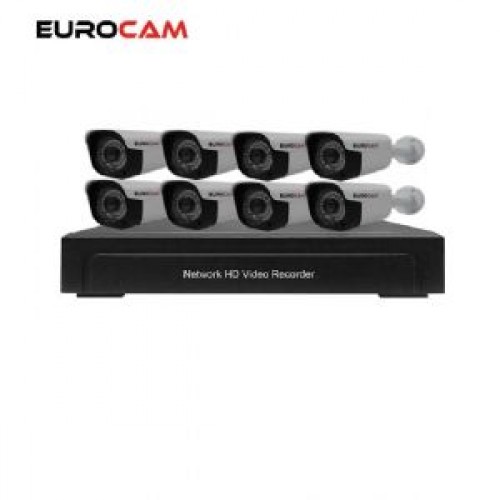 EUROCAM EC-İP SET 1008 8 KAMERALI POE NVR SET